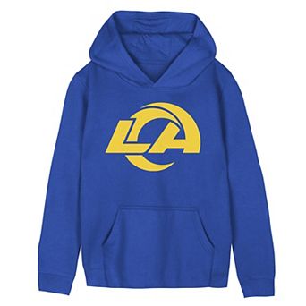 Preschool Outerstuff Royal Los Angeles Rams Primary Logo Fleece Hoodie