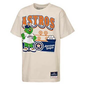 Youth Mitchell & Ness Cream Houston Astros Step Back Up Mascot T-Shirt