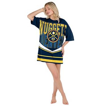 Women's Concepts Sport Navy Denver Nuggets Mosaic Knit Nightdress
