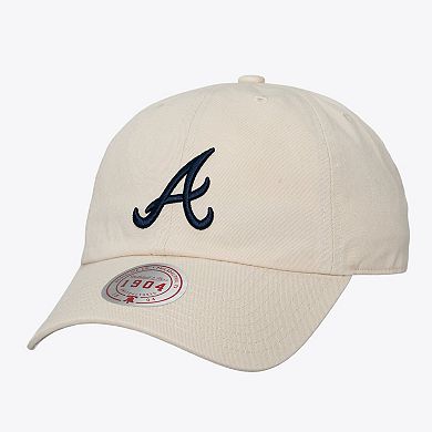 Unisex Mitchell & Ness Cream Atlanta Braves Off-Season 1904 Strapback Adjustable Hat