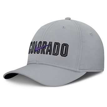 Men's Nike Gray Colorado Rockies Primetime Rise Dri-FIT Flex Hat