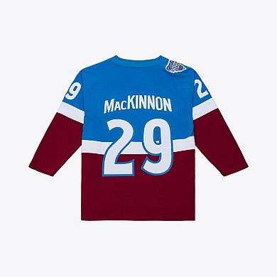 Men's Mitchell & Ness Nathan MacKinnon Blue Colorado Avalanche 2020 Power Play Jersey