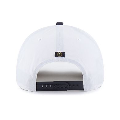 Men's '47 White Denver Nuggets brrr Condor Two-Tone Hitch Rope Adjustable Hat