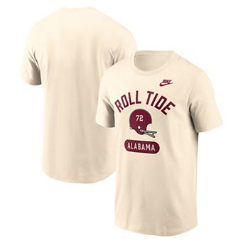Men's Nike Natural Alabama Crimson Tide Legacy Arch Helmet T-Shirt