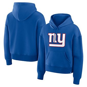 Women's Fanatics Royal New York Giants Relaxed High Hip Essential Legacy Hoodie