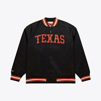 Texas Longhorns Black Satin Raglan Full-Snap Jacket