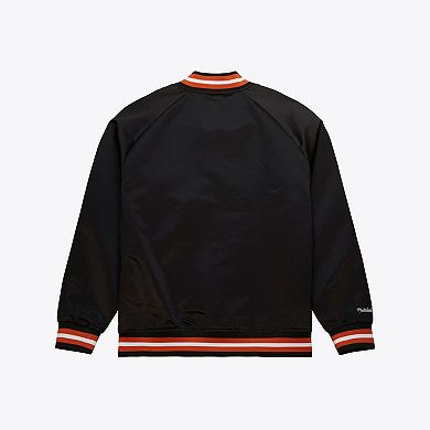 Texas Longhorns Black Satin Raglan Full-Snap Jacket