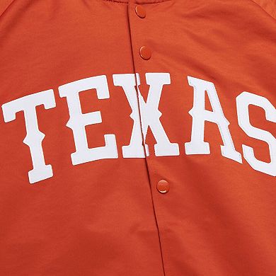 Texas Longhorns Orange Satin Raglan Full-Snap Jacket