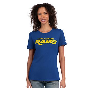 Women's Starter Royal Los Angeles Rams Endzone T-Shirt