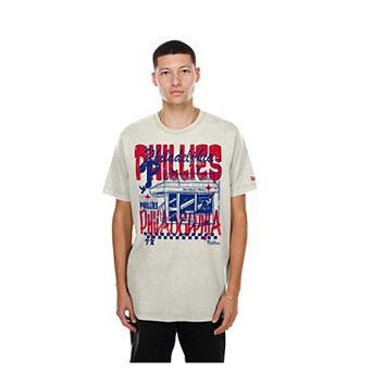Men's New Era Cream Philadelphia Phillies Injection Lifestyle Foodie Fashion T-Shirt