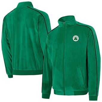 Unisex Concepts Sport Kelly Green Boston Celtics Archives Velour Full-Zip Jacket