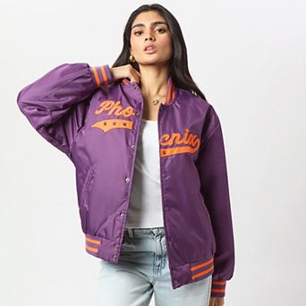 Women's Hype and Vice Purple Phoenix Suns Full-Snap Varsity Jacket