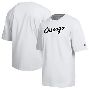 Men's Champion White Chicago White Sox All Star Arched Chenille Wordmark T-Shirt