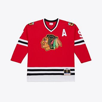 Men's Mitchell & Ness Bobby Hull Red Chicago Blackhawks 1966 Power Play Jersey