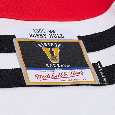 Men's Mitchell & Ness Bobby Hull Red Chicago Blackhawks 1966 Power Play Jersey