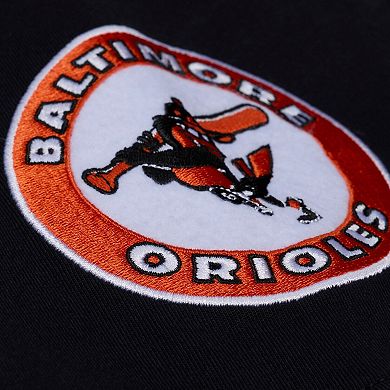 Men's Mitchell & Ness Black Baltimore Orioles Wild Pitch Ringer T-Shirt