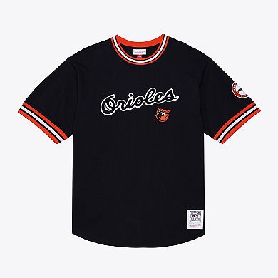 Men's Mitchell & Ness Black Baltimore Orioles Wild Pitch Ringer T-Shirt