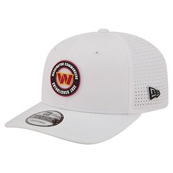 Men's New Era White Washington Commanders COOLERA 9SEVENTY Adjustable Hat