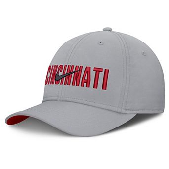 Men's Nike Gray Cincinnati Reds Primetime Rise Dri-FIT Flex Hat