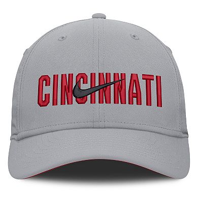 Men's Nike Gray Cincinnati Reds Primetime Rise Dri-FIT Flex Hat