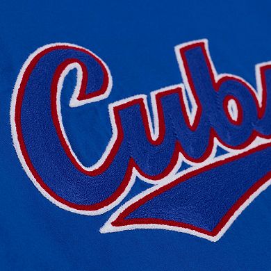 Men's Mitchell & Ness Royal Chicago Cubs Wild Pitch Ringer T-Shirt