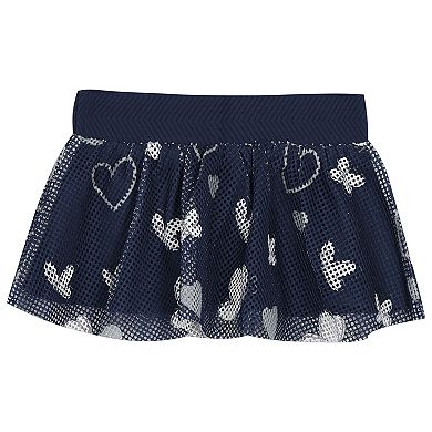 "Newborn Outerstuff White/Navy New York Yankees Bodysuit, Headband & Skirt Set"