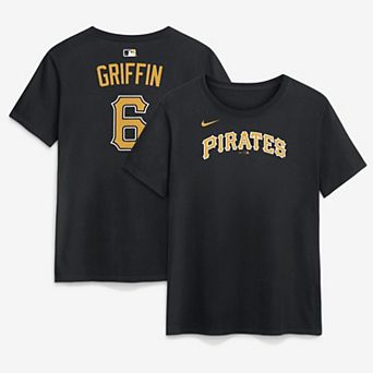 Women's Nike Konnor Griffin Black Pittsburgh Pirates Name & Number T-Shirt