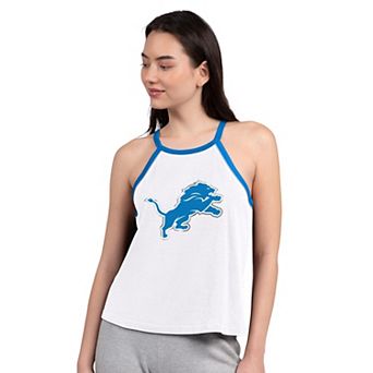 Women's G-III 4Her by Carl Banks White Detroit Lions Redemption Win Slub Tank Top