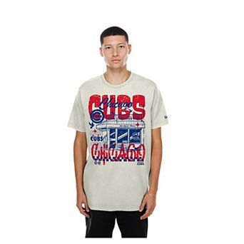 Men's New Era Cream Chicago Cubs Injection Lifestyle Foodie Fashion T-Shirt