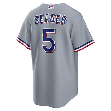 Men's Nike Corey Seager Gray Texas Rangers Road Replica Jersey