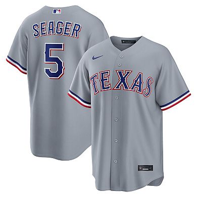 Men's Nike Corey Seager Gray Texas Rangers Road Replica Jersey