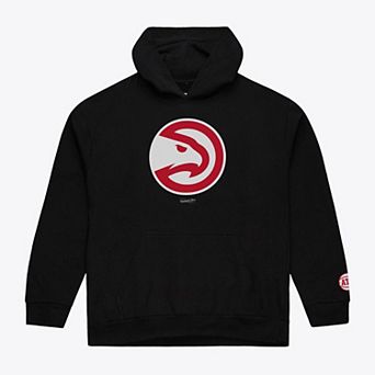 Men's Mitchell & Ness Black Atlanta Hawks Fleece Hoodie