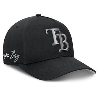 Men's Nike Black Tampa Bay Rays Rise Dri-FIT A-Frame Adjustable Hat