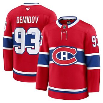 Men's Fanatics Ivan Demidov Red Montreal Canadiens Home Premium Jersey