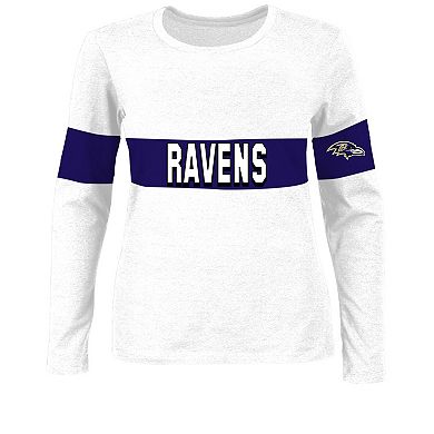 Women's Fanatics Lamar Jackson Ash Baltimore Ravens Plus Size Name & Number T-Shirt