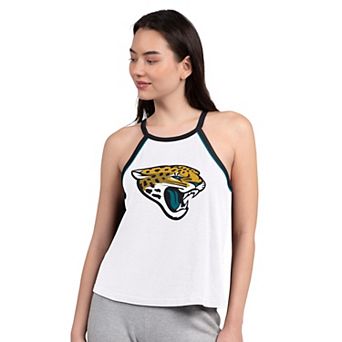 Women's G-III 4Her by Carl Banks White Jacksonville Jaguars Redemption Win Slub Tank Top