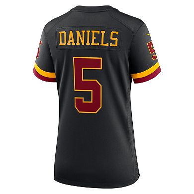 Women's Nike Jayden Daniels Black Washington Commanders Hail Raiser Alternate Game Jersey