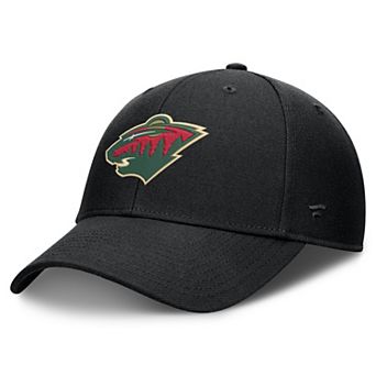 Men's Fanatics Black Minnesota Wild Force Adjustable Hat