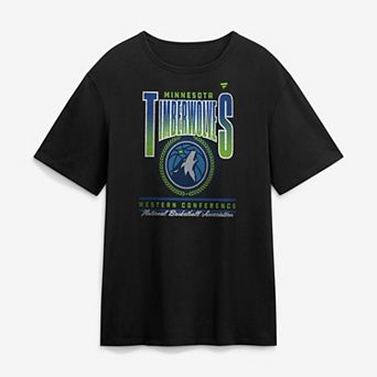 Men's Fanatics Black Minnesota Timberwolves Oversized Graphics Swish T-Shirt