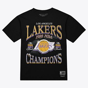Men's Mitchell & Ness Black Los Angeles Lakers Champions Era T-Shirt