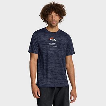 Men's Nike Navy Denver Broncos Velocity Ball Carrier Dri-FIT T-Shirt