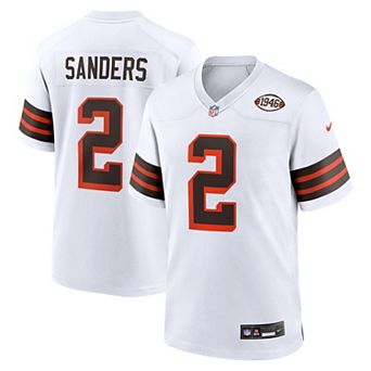 Men's Nike Shedeur Sanders White Cleveland Browns Alternate Game Jersey