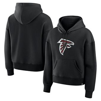 Women's Fanatics Black Atlanta Falcons Relaxed High Hip Essential Legacy Hoodie