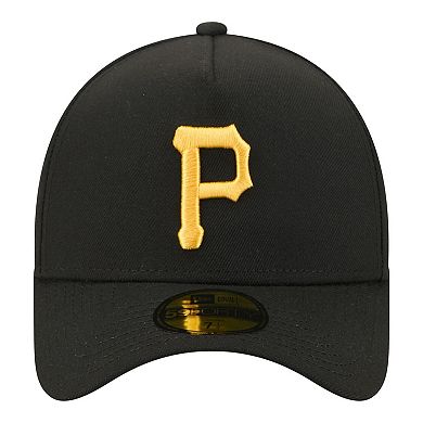 Men's New Era Black Pittsburgh Pirates A-Frame 59FORTY Fitted Hat