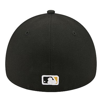 Men's New Era Black Pittsburgh Pirates A-Frame 59FORTY Fitted Hat