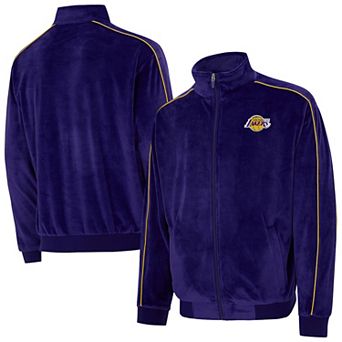 Unisex Concepts Sport Purple Los Angeles Lakers Archives Velour Full-Zip Jacket