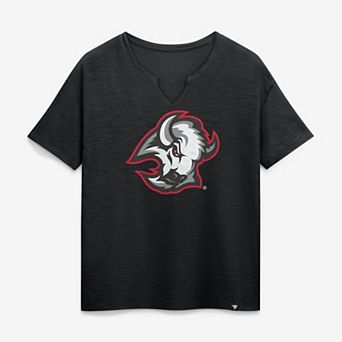 Women's Fanatics Black Buffalo Sabres Competition Stadium Slub Boxy T-Shirt