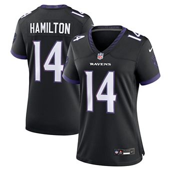 Women's Nike Kyle Hamilton Black Baltimore Ravens Alternate Game Jersey