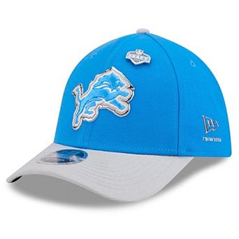 Men's New Era Blue/Silver Detroit Lions 2026 NFL Draft 39THIRTY M-Crown Flex Hat