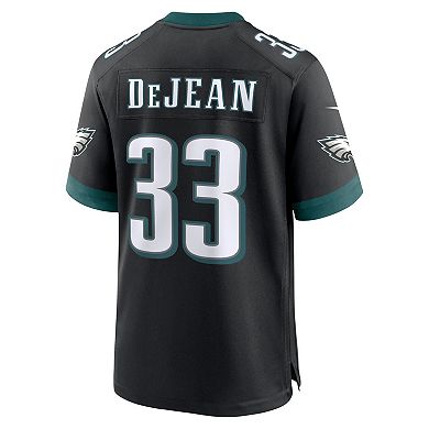 Men's Nike Cooper DeJean Black Philadelphia Eagles Alternate Game Jersey